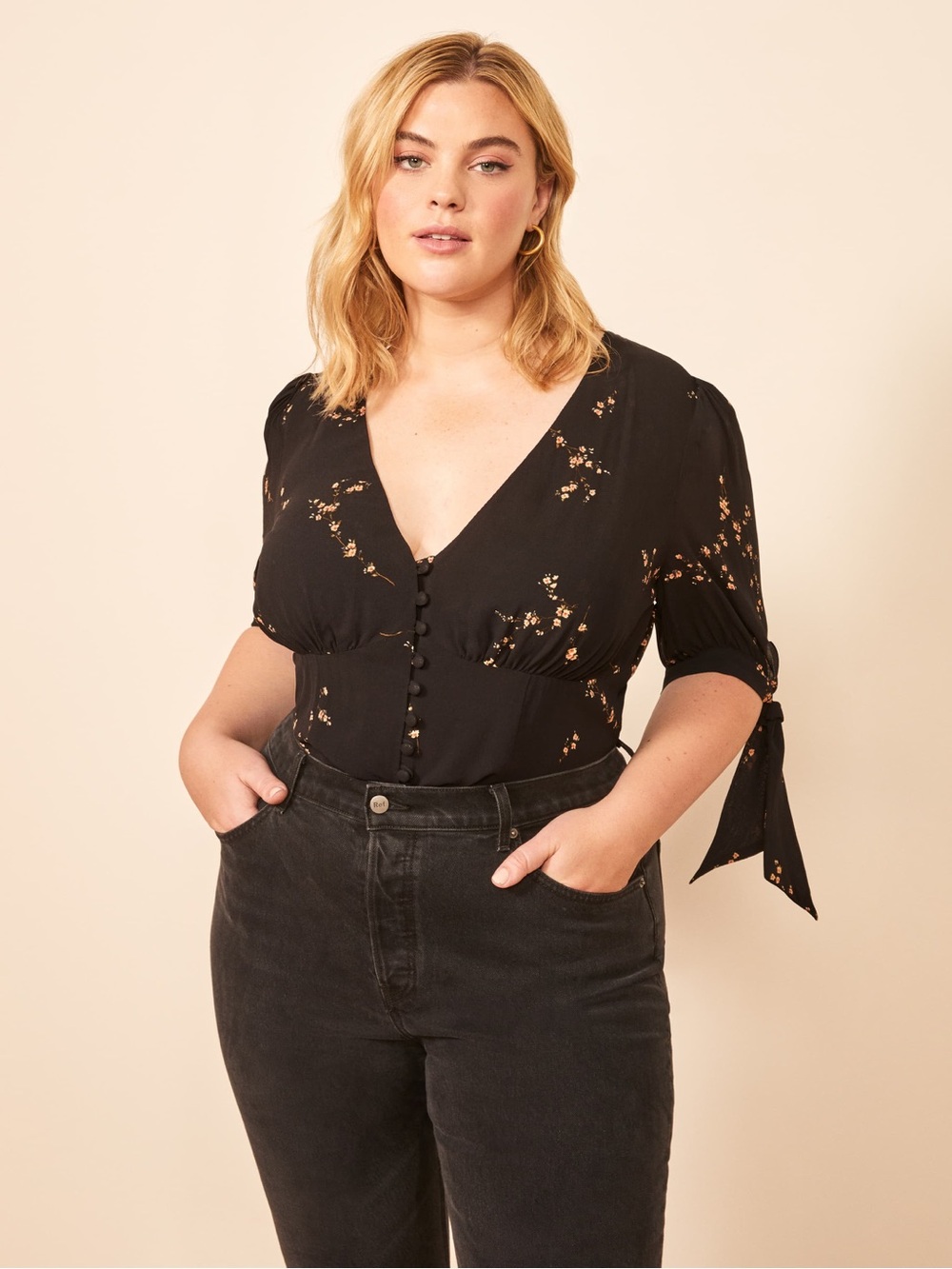NWT Reformation Ani Top Floral Print